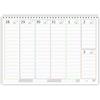 Agendepoint.it - Planning Settimanale COLORS Spiralato, A4 21x30cm, 55 Fogli, Orario con Righe Bianche e Grigie (2027, Cinese)