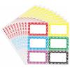 HYBSK Hylabelest - Etichette adesive colorate in tinta unita, per vestiti, 6 colori (10 fogli)