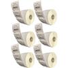 LEYF Etichette Dymo per Labelwriter 11354-6 rotolo x 1000 pezzi per rotolo = 6000 etichette, autoadesive,compatibile per stampanti di etichette Dymo Labelwriter e Seiko, 57x32 mm
