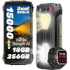 Blackview Cellulare da esterno Blackview BV7300 con W60, 15.000 mAh/45 W/7 W (ricarica inversa), 18 GB + 256 GB, 6,67", 50 MP + 32 MP, senza contratto, lampada da campeggio da 800 lm, Gemini, NFC