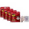 FEI FAN Esca Pronta All'Uso per il Controllo delle Formiche, per Spazi Interni ed Esterni, (Confezione da 1 pz) + 100pz Guanti HDPE Monouso (4 Unità + Guanti Monouso)