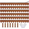 JonesHouseDeco Bordura per prato in acciaio Cor-Ten, con striscia adesiva, 1 m di lunghezza x 14 cm di altezza, rivestimento a polvere, marrone, in acciaio, per paesaggi e vialetti -K649B04