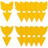 GeekerChip 12 Pezzi Trappola per Mosche,Giallo Trappole Appiccicose,Plug-in Trappola per Mosche Piastre per Insetti per Moscerini, Afidi,Mosche Minatori e Mosche Bianche