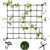 HICAS Rete flessibile Trellis for Grow Plant Tents,Grow Plant Tent Net Elastic Trellis Netting with Hooks,Idroponica Growroom Scrog Net - Rete di Supporto per Piante e Piante (80 x 80 cm)