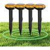 YOUKK 4 Pezzi Repellente Solare per Talpe,Repellente Ultrasuoni per topi,Repellente per formiche Regina per Giardino e Campeggio,Gopher,Repellente per Serpenti Talpa
