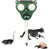 Generic Repellente per animali ad energia solare, repellente ad ultrasuoni per uccelli e topi, dispositivo esterno impermeabile con luci LED per cortile, giardino e fattoria