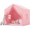 Wilwolfer Tenda per Bambini Cameretta: Tenda Bambini con Finestra - Rosa Casa Gioco Ragazzo - Capanna per Ragazzo da Interno - Casa Bambino Regalo per la Scuola Materna