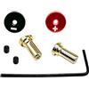 Nuofany 2 connettori a proiettile con impugnature in ottone per dissipatore di calore - Spina a proiettile in alluminio da 4 mm/5 mm per RC modello Crawler Cars lectric cacciavite Parti di aggiornamento (4 mm