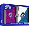 Copag Neoteric, carte da gioco in plastica, dimensioni del ponte, indice regolare, blu, set a doppio mazzo per adulti, confezione da 1