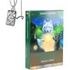 Generico Carte Oracolo Animale Arcangelo - Pocket Edition, carta rame, ideale per i principianti, include carte e collana