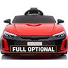 Mondial Toys Audi RS etron GT Macchina Elettrica Per Bambini 12V con Auto Elettrica con Cinture di Sicurezza a 3 Punti Porte Apribili e Fari a Led Rosso