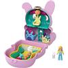 Polly Pocket- Cofanetto Flip Coniglio con Micro Bambola Polly e Coniglietto, Giocattolo per Bambini 4+Anni, GTM60