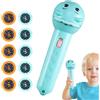 Generico Torce Proiettore per Bambini | 80 Disegni Torcia Proiezione Bimbi,Lampada Portatile con 10 Dischi Cartoni Animati Gioco Notturno