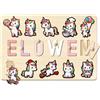 VICVIK Puzzle Legno Personalizzato Con Nome, Puzzle Legno Bambini 1 Anno Con Animali Per Regali 1 Anno, Regalo Personalizzato Per Bambini Piccoli (1-3 Anni)
