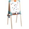 Smoby - Activity Lavagna in Legno, 7600410401, +3 Anni, Doppia facciata, in Legno, 80 Accessori