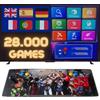 Generic Macchina Arcade Console con 28000 Giochi Retrò Originali, con LED che cambiano colore e sistema audio e joystick ovali