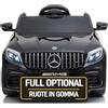 Mondial Toys Macchina Elettrica per Bambini 12V Mercedes GLC 63 AMG Auto Elettrica con Ruote in Gomma Telecomando Porte Apribili Full Optional (Nero)