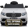 Mondial Toys Macchina Elettrica per Bambini 12V Mercedes GLC 63 AMG Auto Elettrica con Ruote in Gomma Telecomando Porte Apribili Full Optional