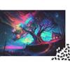 SBMASCJJZRCV Paesaggio Fantastico Puzzle 1000 Pezzi Carta per Adulti Casa sull'Albero Decorazione Arte Educativo Relax 70x50cm/1000pcs