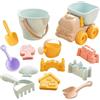 Generico Set da Gioco da Spiaggia per Bambini - Castello di Sabbia con Pala e Secchio per Giochi in Cortile Lake Shore River Bank Park Asilo , Set da Gioco Portatile all'Aperto, Creativo