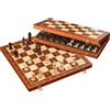 Philos Deluxe Wooden Chess Set with Folding Board and Pieces