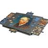 TOOSOAR Tavolo Puzzle Pieghevole con 6 Cassetti, Tavolo da Puzzle Portatile in Feltro Grigio Scuro per 1000 Pezzi, 77x53.6x4.2cm, per Conservazione e Trasporto