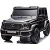 Mondial Toys Mercedes AMG G63 24V Auto Elettrica per Bambini 2 Posti con Telecomando Parentale, 4 Motori 200W, Sedili in Pelle, Ruote EVA in Gomma, Ammortizzatori, Luci LED, Bluetooth, Full Optional (Grigio)