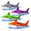TK Gruppe Timo Klingler 4 squali per bambini e adulti, per piscina e piscina, giocattoli d'acqua per immersioni subacquee, anelli e bacchette per immersioni (4 squalo)