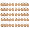 SODIAL 50PZ nel Legno Vuoto A Forma di Cuore nel Legno DIY4954