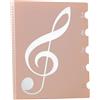 SODIAL Cartella Spartiti da 60 Pagine, Adatta al Formato Letter A4, Rosa R3L95382