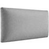 MEBLE ANGELO Angelo - Imbottitura da parete - Pannelli 3D - Cuscino da parete - Pannelli imbottiti - Grigio 70 x 30 cm - Tappezzeria e soffitto