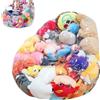 Generico Sacco di fagioli per giocattoli di peluche - Contenitore trasparente di grandi dimensioni, contenitore di fagioli di peluche | Per giocattoli, relax, gioco, lettura, camera da , cameretta dei bam