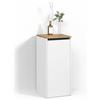 Livinity Mobile bagno con portabiancheria Paolina Bianco/Artisan 40.2x88cm | con cesto portabiancheria