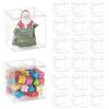 BENECREAT 120 Scatola Portaconfetti in Plastica Trasparente da 6x6x6 cm, Confezione Regalo per Caramelle, Cioccolato e Dessert, Dolcetti per La Festa di Matrimonio, Confezione Regalo per Il Festival