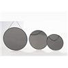 Gicos Set 3 specchi tondi Cornice in Metallo Colore Nero con Catenella d20/24/29 cm CLA-756214