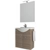 Savini Tartufi Savini Mobile da bagno Zaffiro 55 cm, rovere chiaro 5 pezzi