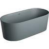 OMNIRES OVO vasca da bagno freestanding, ovale, OVO160WWZPAG, OVO ash grey matt [Vasche da Bagno > Vasche da Bagno Freestanding]