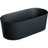 OMNIRES OVO vasca da bagno freestanding, ovale, OVO160WWZPBLV, OVO black lava matt [Vasche da Bagno > Vasche da Bagno Freestanding]