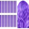 Aomig Extension Capelli Colorati, 22 Pezzi Extensions Viola Extension Colorate Clip in Hair, Extension Colorati Capelli Ciocche Capelli per Halloween Natale Cosplay Party