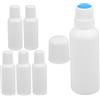 CHILDWEET Set 6 Bottigliette Vuote 100ml Applicatore in Spugna, Flaconi da Viaggio in Plastica Leggeri e Portatili, per Lozioni e Linimenti