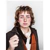 ALLAURA Parrucca per cosplay di Frodo Bilbo, realistica, adatta a tutti, per donne e uomini, per cosplay di Dustin Stranger Things