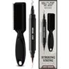 Striking Viking Beard Pencil Filler, Grigio-Marrone - Set di matite da barba impermeabile, realistiche e durevoli con 1 penna stilografica e pennello, migliora i peli del viso
