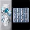 CharmeFleur Accessori per Unghie Gel 3D Resina Forme di Rose Strumenti in Seta Fiocchi Farfalle per Nails