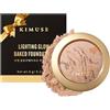 KIMUSE Lighting Glow Baked Foundation, Fondotinta in Polvere, Brighten Color, Color Corrector, Coprenza Modulabile, Dona una Pelle Protetta e Uniforme