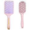 Generico Le Fate di Jo Set 2 Spazzole per Capelli - Spazzola Rettangolare Grande Piatta + Spazzola Ventilata Curva - Districante Anti-Crespo per Capelli Lisci, Mossi e Ricci, Donna Uomo Bambini