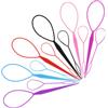 Oruola Topsy Turvy - Set di 12 strumenti per trecce per capelli, in plastica, 2 misure, per donne, ragazze e bambini, strumento per capovolgere i capelli (rosa, viola, blu, rosa, nero, rosso)