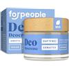 4 people who care Forpeople Bio Deodorante Crema · Deodorante solido per 12 ore + freschezza · Senza alluminio, alcool e profumo · Vegan · Deodorante crema per donne e uomini · Senza profumo