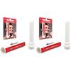Bulltek Matita Emostatica Stick Cicatrizzante, Ferma Sangue Per Ferite Post-Rasatura Barba, Astringente Con Pratico Contenitore da Viaggio (Confezione da 2)