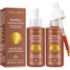 FuzzyUp Sunless Tanning Drops 120ml,Gocce Autoabbronzanti da Bere per Abbronzatura Naturale Progressiva Viso e Corpo,Integratore Autoabbronzante con Beta-Carotene,Glow Vegan Senza UV,Incarnato Dorato Uniforme