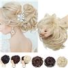 SEGO Updo Hair Extension Extension - Elastico per capelli Chandt volumi [Grandi 80 g] economico naturale disordinato 613C biondo sbiancato